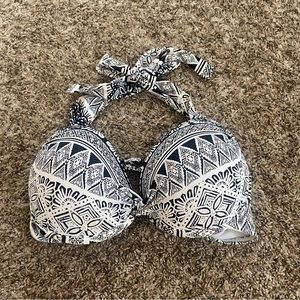 Push up halter bikini top
